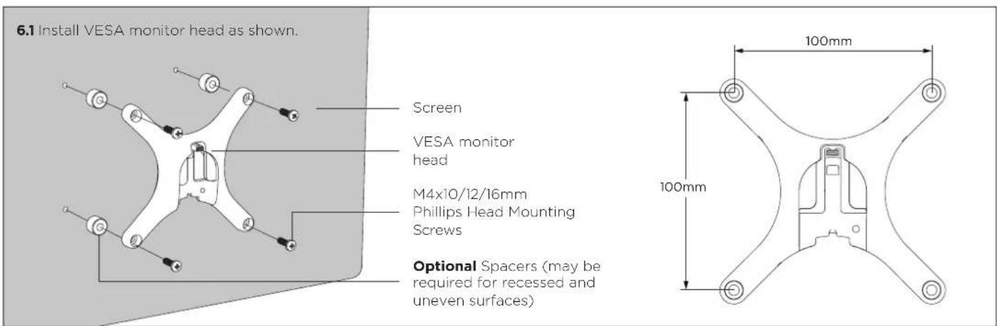 Atdec AF-AT - Install VESA monitor head - 1