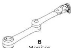 Atdec AF-AT-NBC - Notebook Monitor Arm Combo Mount - 12