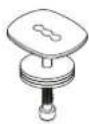Atdec AWMS-3-13714-C - Attach Post to fixing (fixing sold separately) - 2