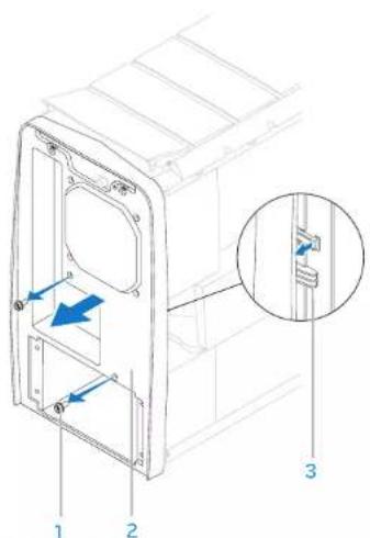 ALIENWARE Aurora AAR2 - Removing the Back Bezel - 4