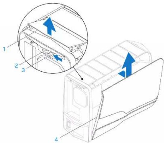 ALIENWARE Aurora AAR2 - Replacing the Left Side-Panel - 1