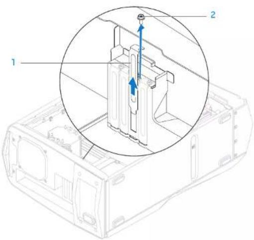 ALIENWARE Aurora AAR2 - Replacing the PCI-Express Card(s) - 1