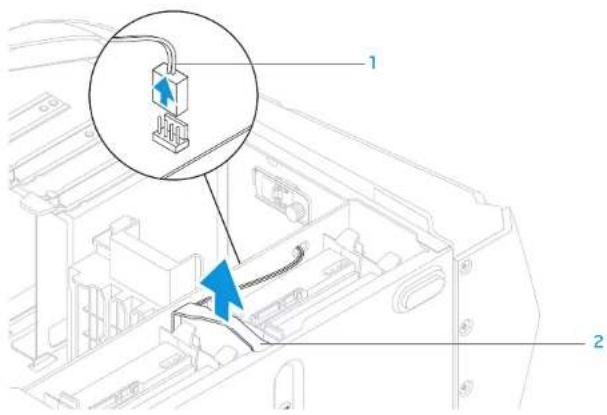 ALIENWARE Aurora AAR2 - Removing the Hard-Drive Fan Assembly - 1