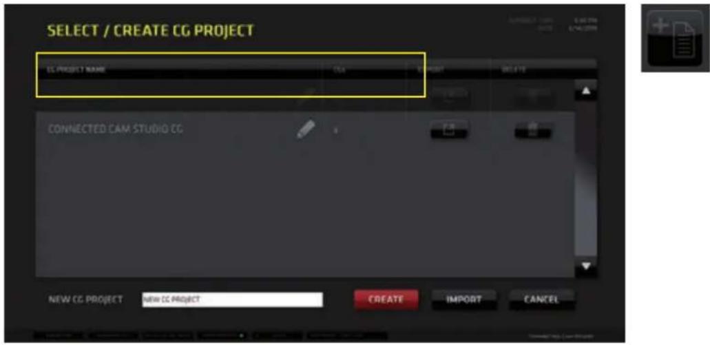 JVC KM-IP4100 - Adding a CG to a CG Project / Creating / Managing CG Projects - 1