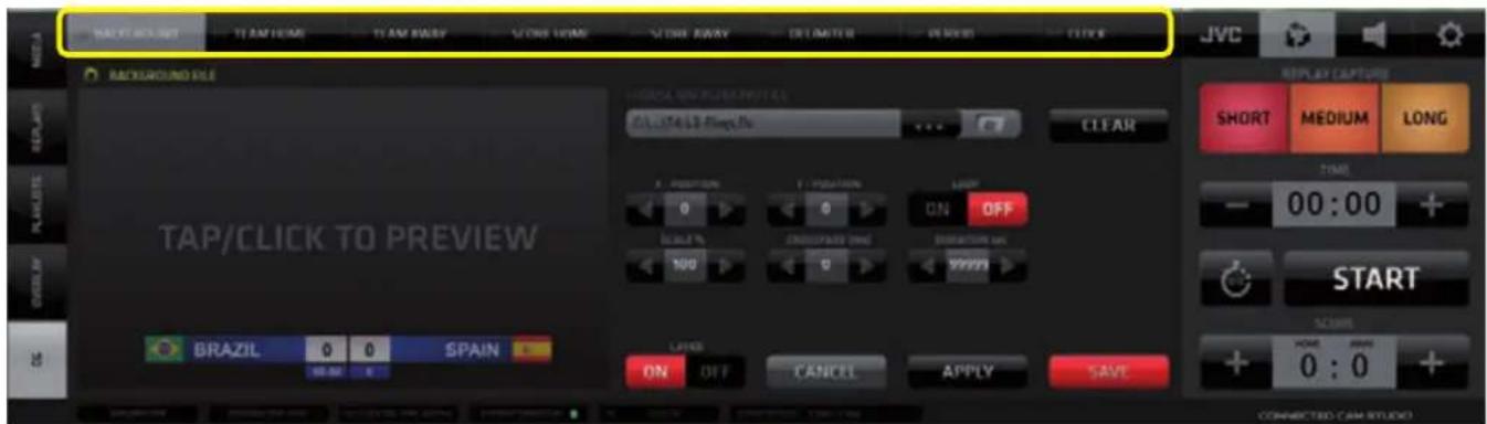 JVC KM-IP4100 - TIMER/SCORE CG Object - Layers Setup - 1