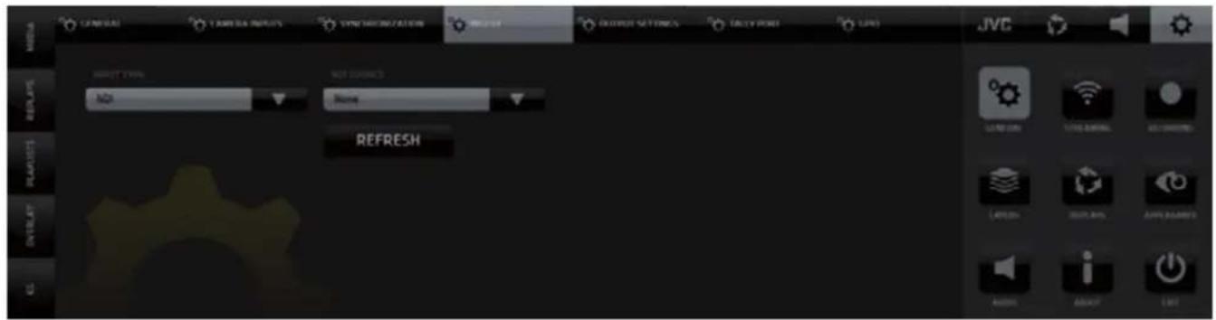 JVC KM-IP4100 - SYSTEM SETTINGS / GENERAL / Ingest Settings - 1
