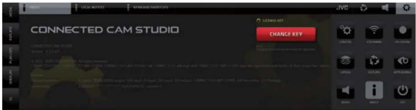 JVC KM-IP4100 - SYSTEM SETTINGS / ABOUT / Keyboard Shortcuts tab - 1