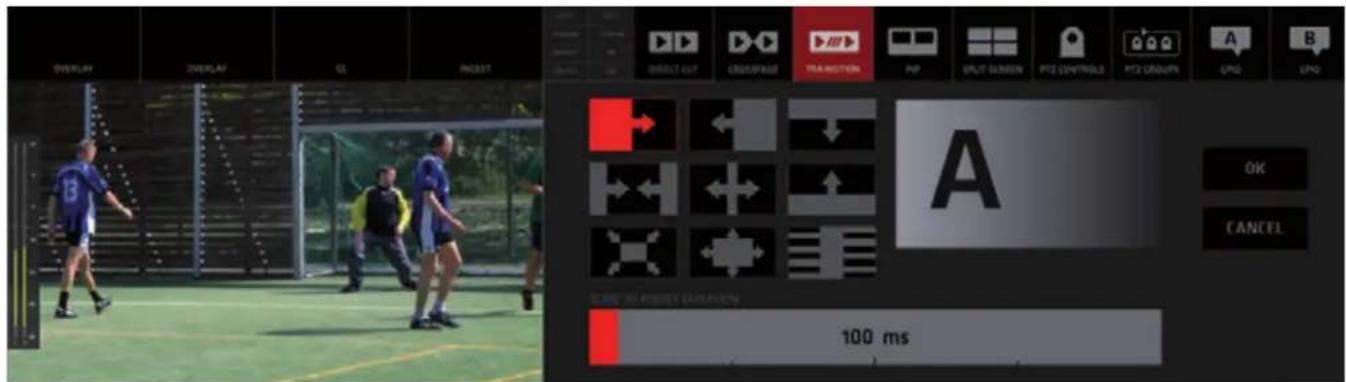 JVC KM-IP4100 - Transition Template Selection and Duration Adjustment: - 1
