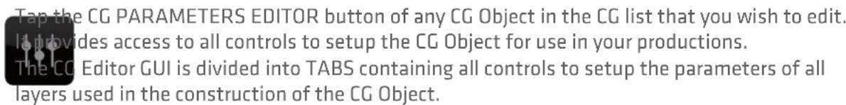 JVC KM-IP4100 - CG PARAMETERS EDITING - 1