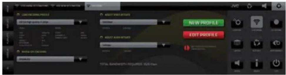 JVC KM-IP4100 - SYSTEM SETTINGS / STREAMING / Encoding tab - 1