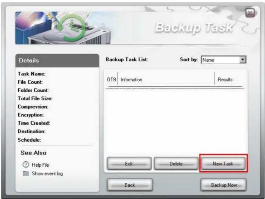 TRANSCEND JetFlash 320 - Create a Backup Task - 2
