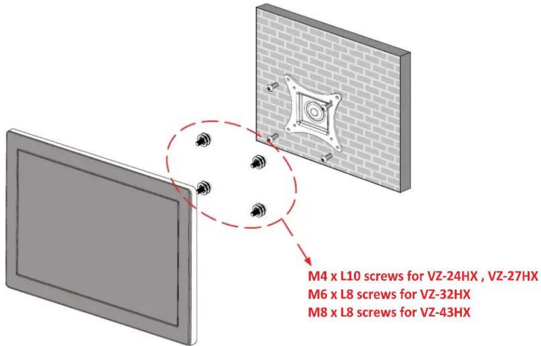 ViewZ VZ-43HX - Wall Mounting (Optional) - 1