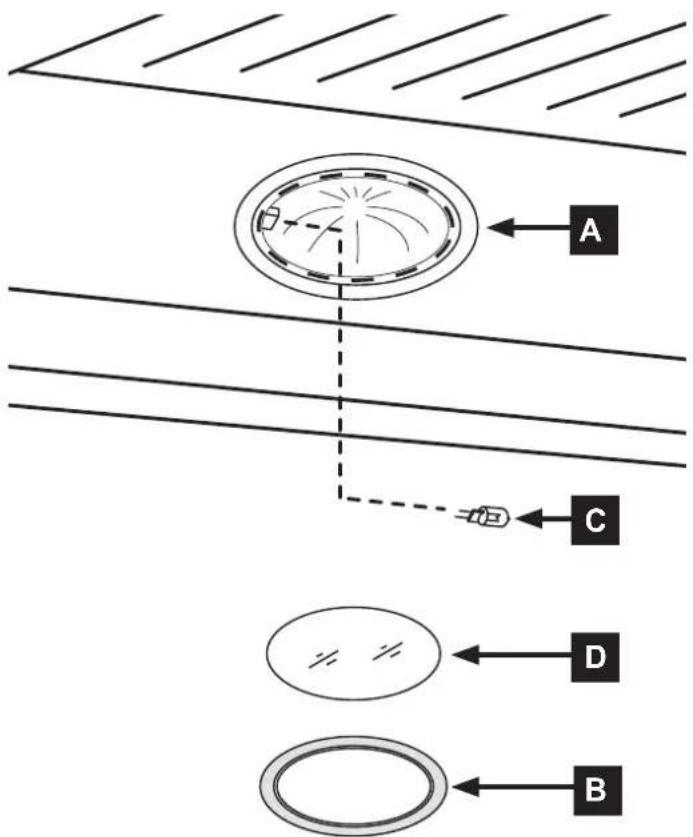 Dacor DHI361 - Light Bulb Replacement Instructions - 1