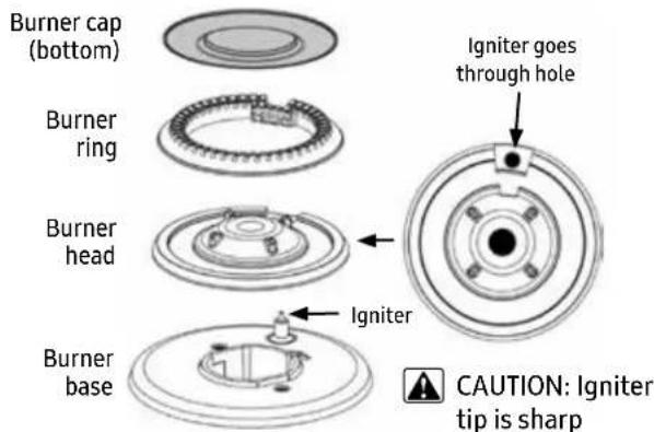 Dacor HCT305G - Installing a Standard Burner - 1