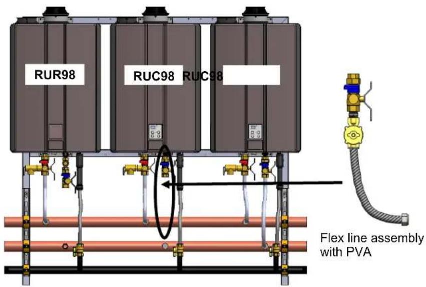 Rinnai Tankless Rack System TRW02EP - TRW ST Series Crossover Return Conversion Instructions - 5