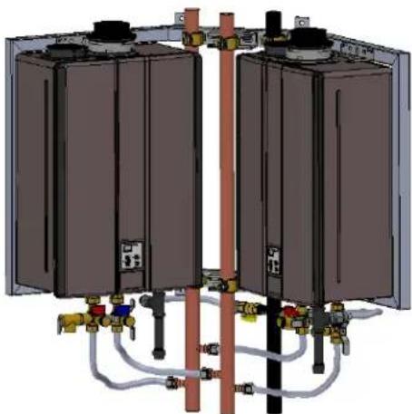 Rinnai Tankless Rack System TRW02EP - UNIT CORNER HANGING FRAME - 5