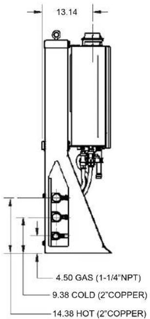 Rinnai Tankless Rack System TRW02EP - UNIT WALL MOUNT FRAME - 1