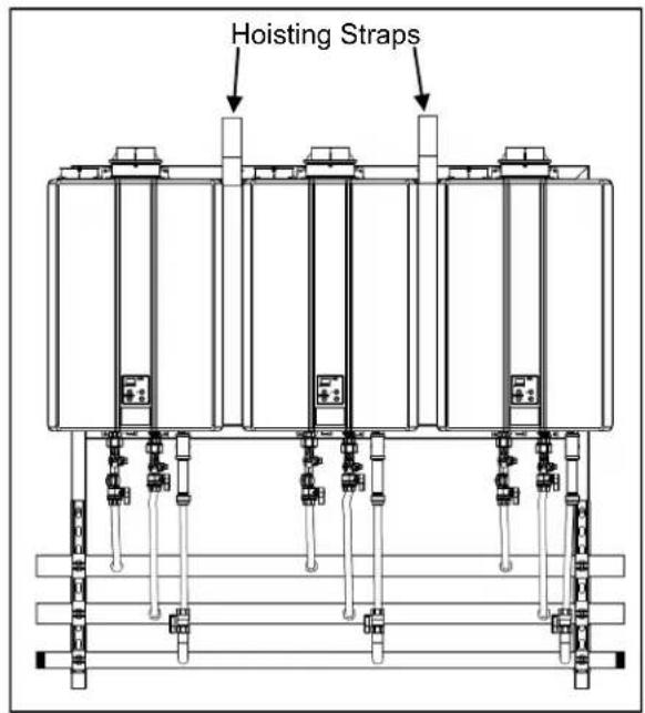 Rinnai Tankless Rack System TRW02EP - Hoisting (Straps) - 8
