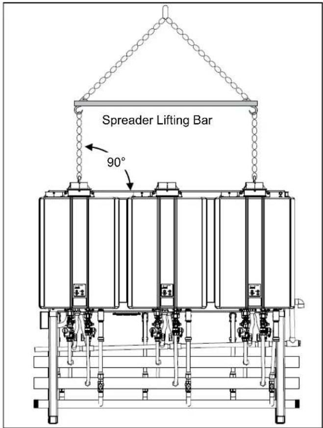 Rinnai Tankless Rack System TRW02EP - Hoisting (Straps) - 7