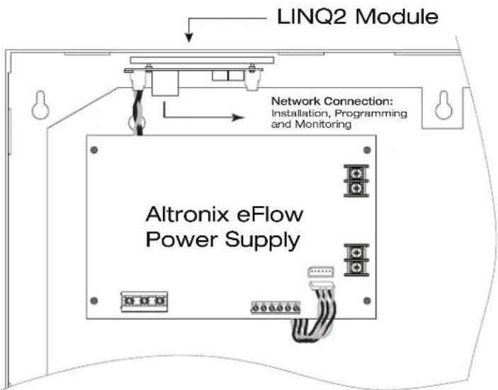 LINQ2 Module Network Connection: Installation, Programming and Monitoring Altronix eFlow Power Supply
