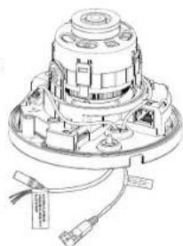 Wisenet QNV-6022R - Connecting the audio/alarm cable and power cable - 3