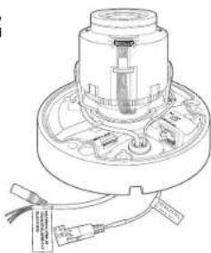 Wisenet QNV-6022R - Connecting the audio/alarm cable and power cable - 3