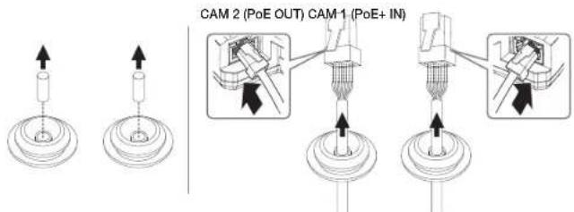 CAM 2 (PoE OUT) CAM 1 (PoE+ IN)