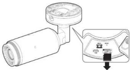 Diagram showing a device with a sensor and its internal components, including a close-up of the internal structure.