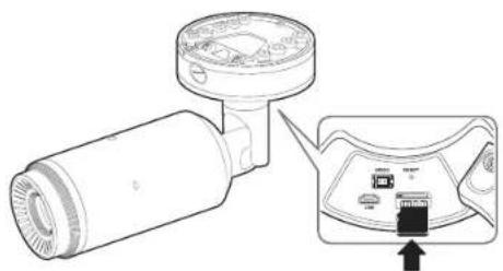 Wisenet TNO-3010T - Inserting a Micro SD Memory Card - 1