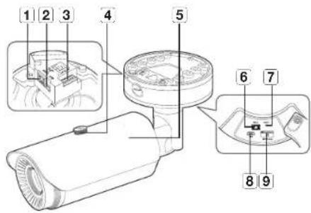 Diagram of a device with numbered parts, likely illustrating a mechanical or electrical component layout.