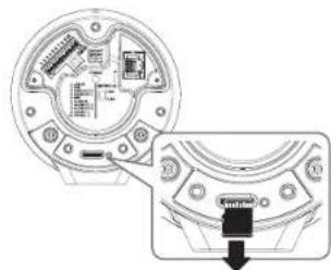 Wisenet TNO-4041T - Removing a Micro SD Memory Card - 2
