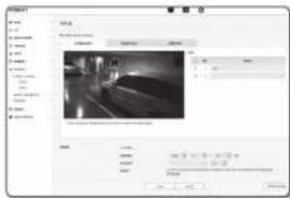 Screenshot of a video editing software interface showing a preview window with a black-and-white photo and control buttons.