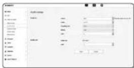 Wisenet XNB-H6280B - Audio setup - 1