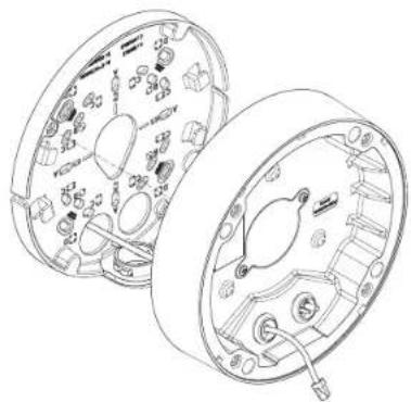 Wisenet XND-8081RV - [Installing the LAN cable] (IP66) - 2