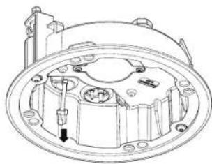 Wisenet XND-8081RV - [Installing the LAN cable] - 5