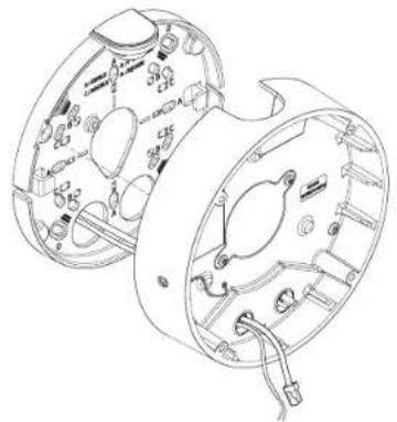 Wisenet XND-8081RF - [Installing LAN/power cables] - 2