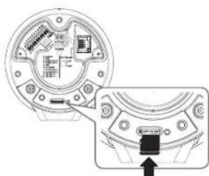Wisenet TNO-4051T - INSERTING/REMOVING A MICRO SD MEMORY CARD - 3