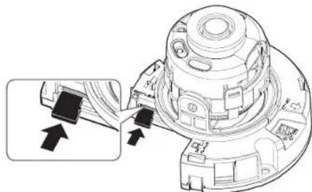 Wisenet QNV-7030R - Inserting a Micro SD Memory Card (QNO-7010R/7020R/7030R) - 4