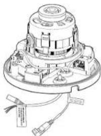 Wisenet QNV-7030R - Connecting the audio/alarm cable and power cable - 3