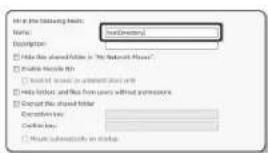 File in the following field: Name: (AddDirectory) Description: ■ Hide this played Active in "No Network Files" ■ Enable Media Kit ■ Make it allowed to submit or install... ■ Help filter, and file from your own without permission. ■ Output the installed folder Operation key: □ Create key: ■ Make submethods on site