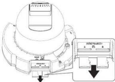 Wisenet XND-8081VZ - Removing a Micro SD Memory Card - 1