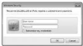 Windows Security The directory: 152.108.1.200 at https request a username and password. User name: Password: Remember key credentials OK Cancel