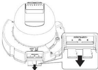 Wisenet XND-8081VZ - Removing a Micro SD Memory Card - 1