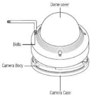 Dome cover Bolts Camera Body Camera Case