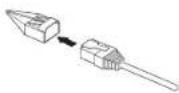Wisenet QNE-7080RVW - Connecting the LAN cable - 2