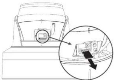 Wisenet QNE-7080RVW - Removing a Micro SD Memory Card - 1