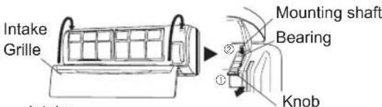 FUJITSU ASGG24LFCD-B - Replace the Intake Grille. - 1