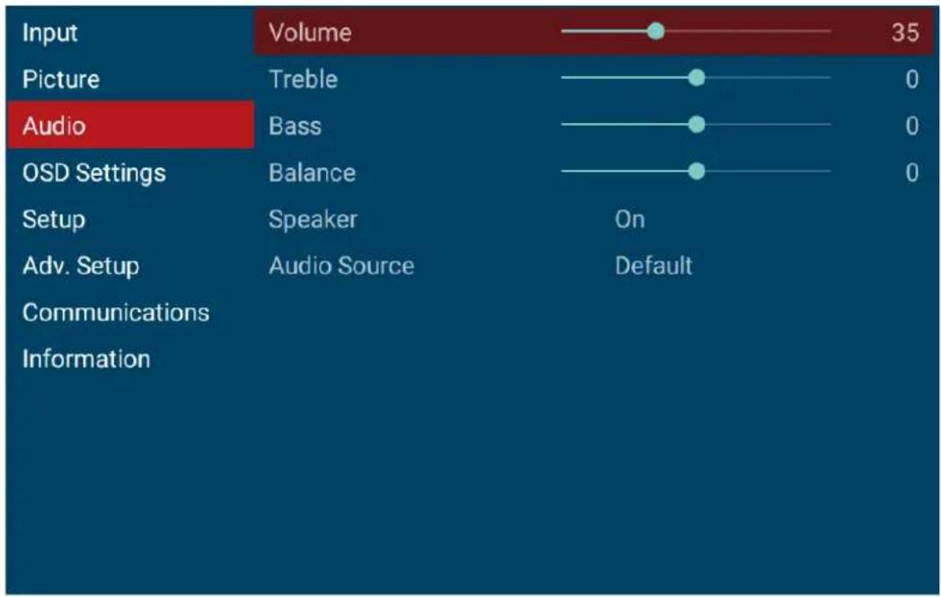 Planar PS5074KT-N - Audio Menu - 1
