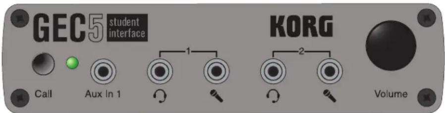 KORG GEC5 - Student Interface Unit Front: - 1