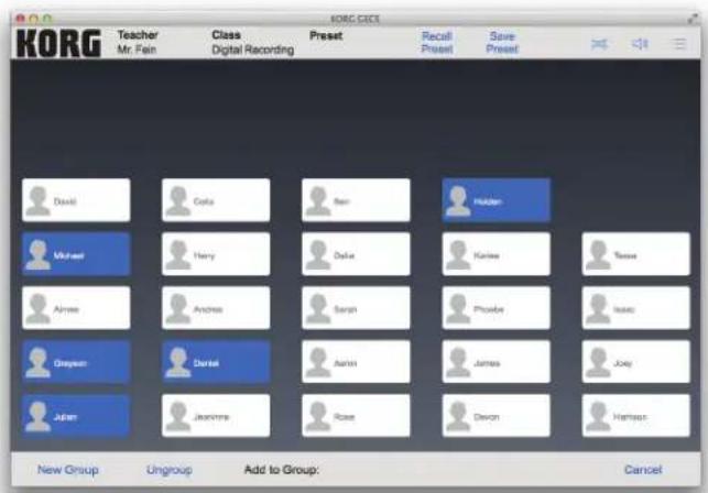 KORG GEC5 - Group Mode: - 3